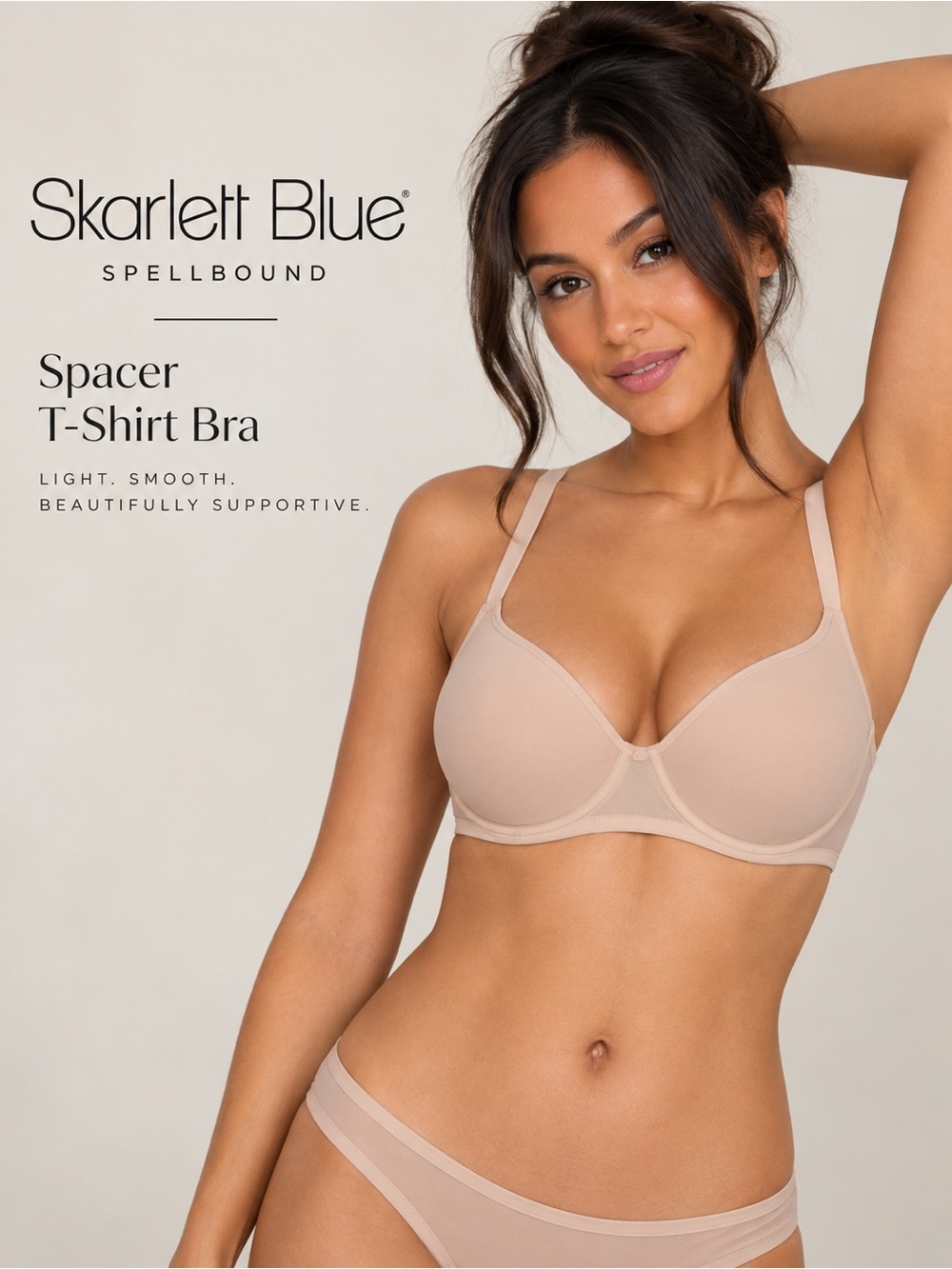 Skarlett Blue Spellbound Spacer T-Shirt Bra Nylon 32DDD NWT
